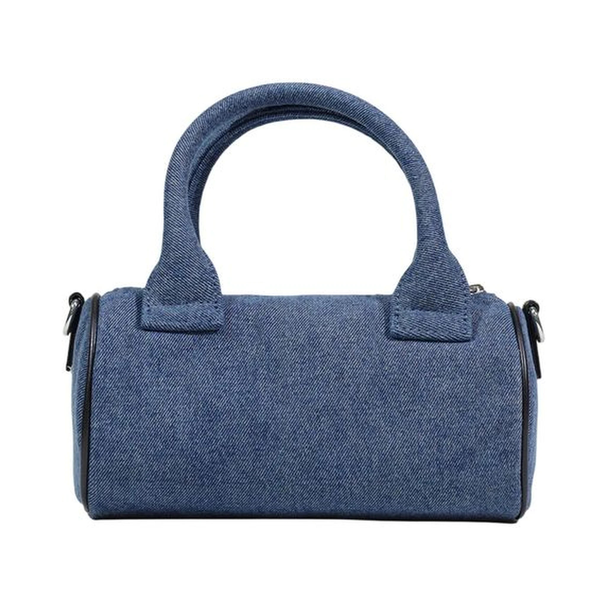Blue Cotton Handbag