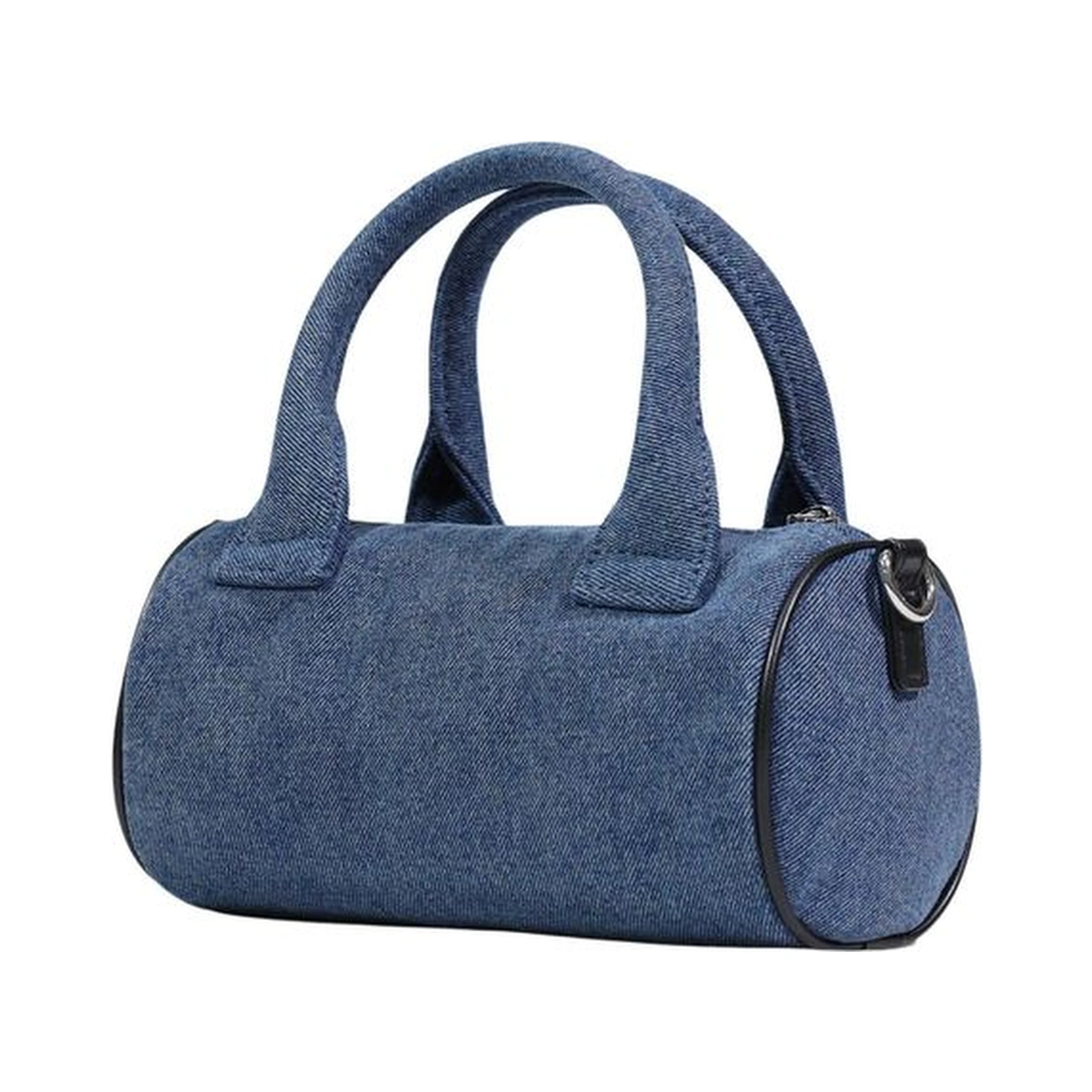 Blue Cotton Handbag