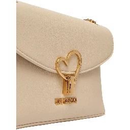 Beige Polyethylene Handbag