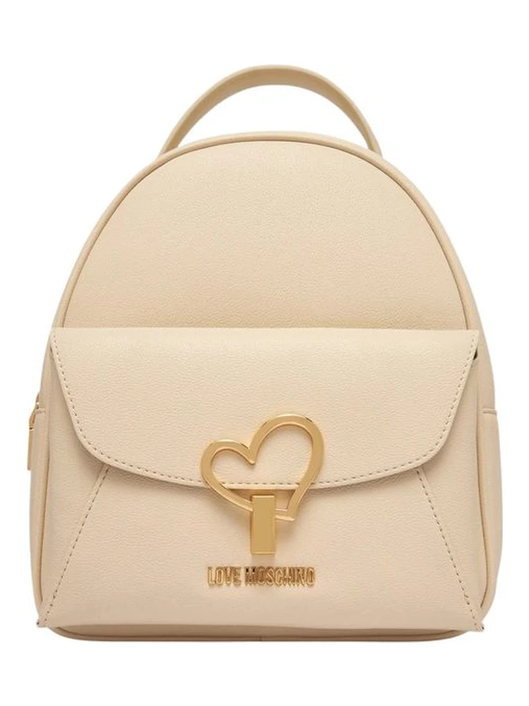Beige Polyethylene Backpack
