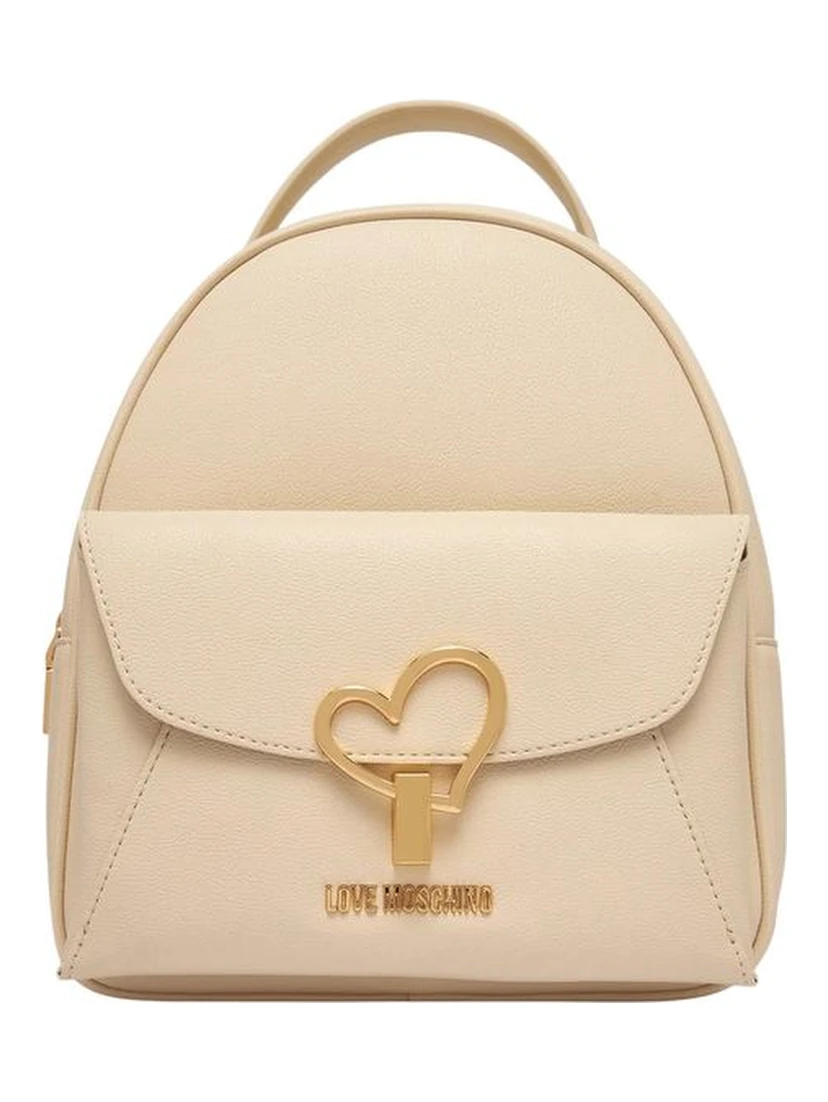 Beige Polyethylene Backpack