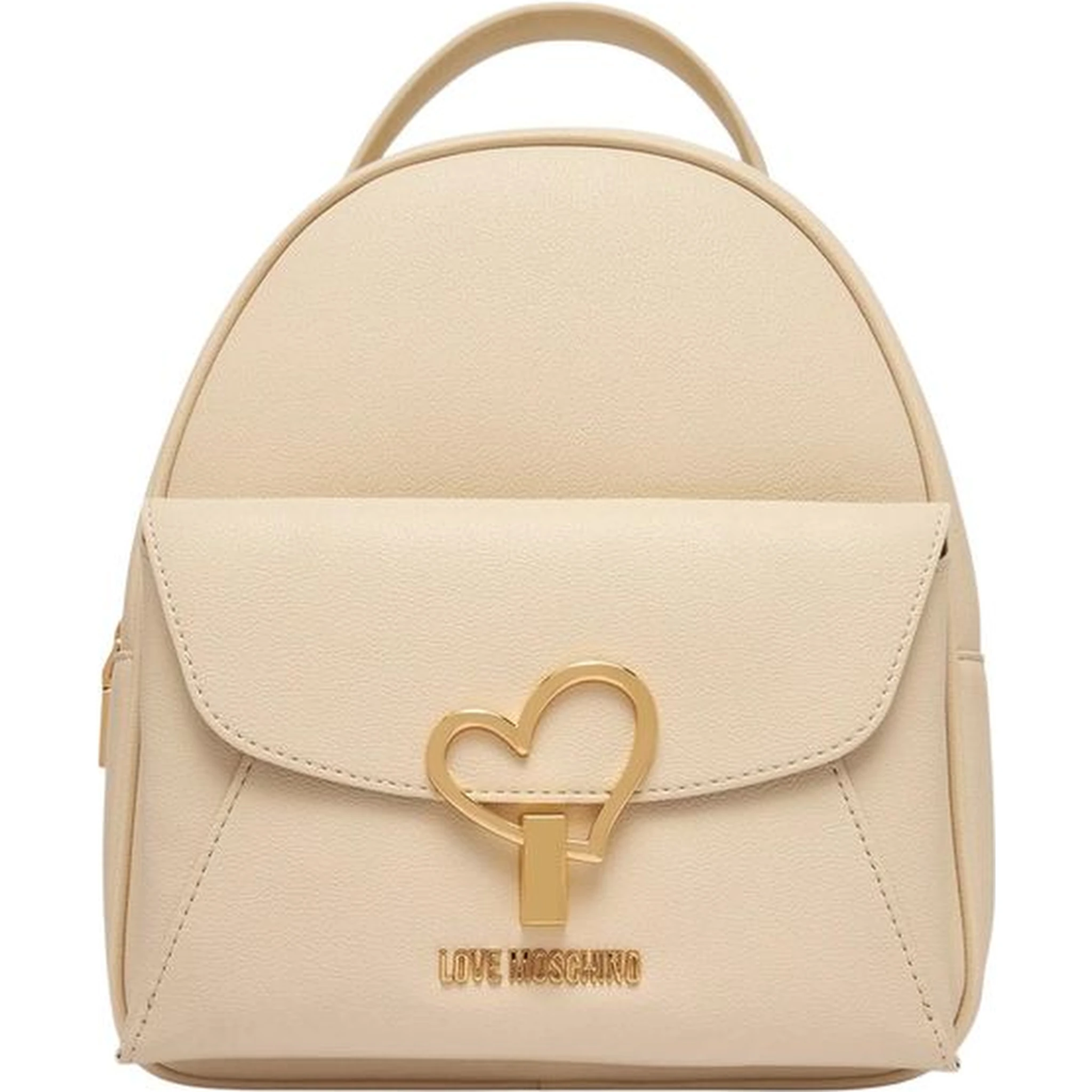 Beige Polyethylene Backpack