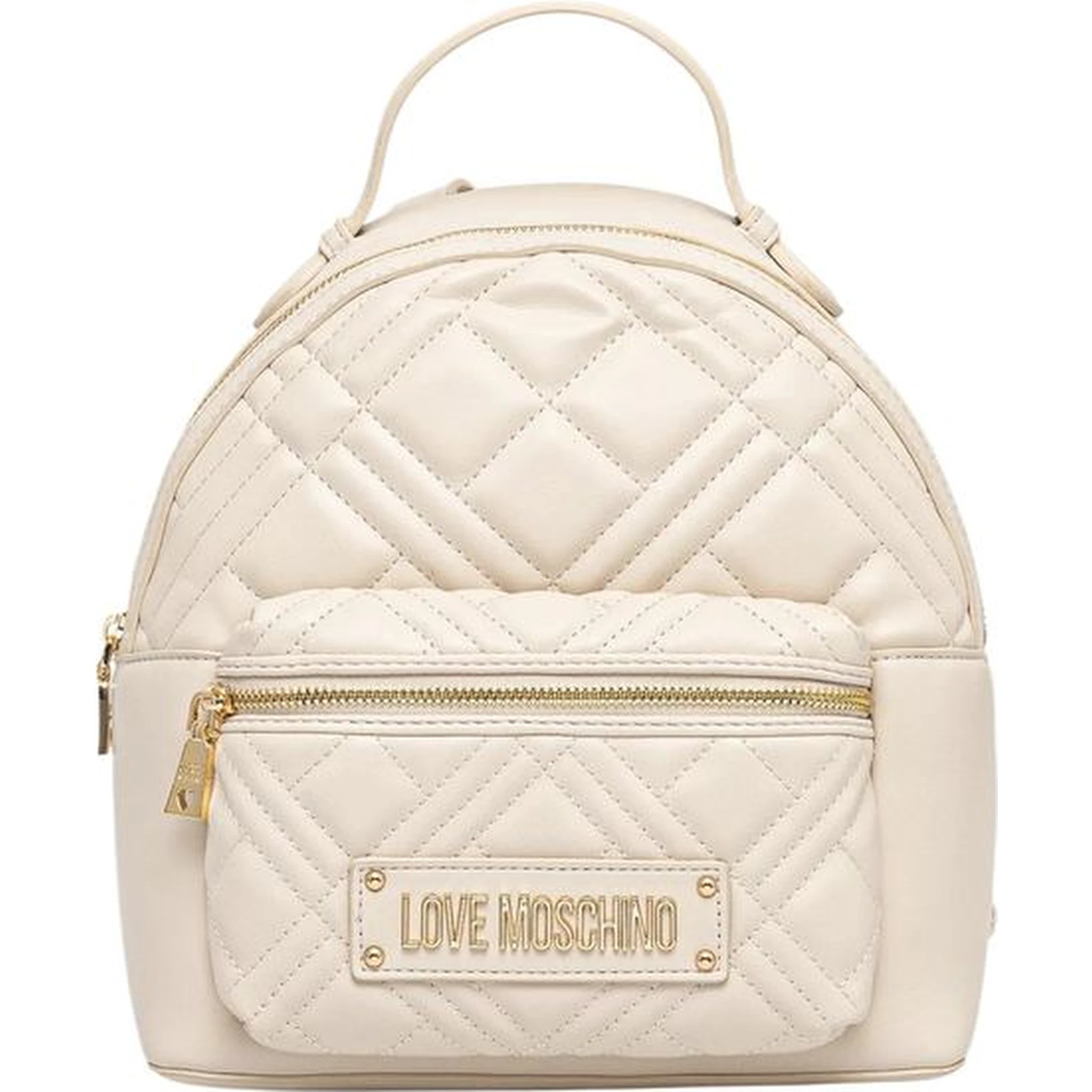 Beige Polyethylene Backpack