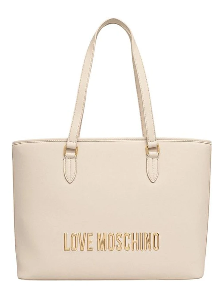 Beige Polyethylene Handbag