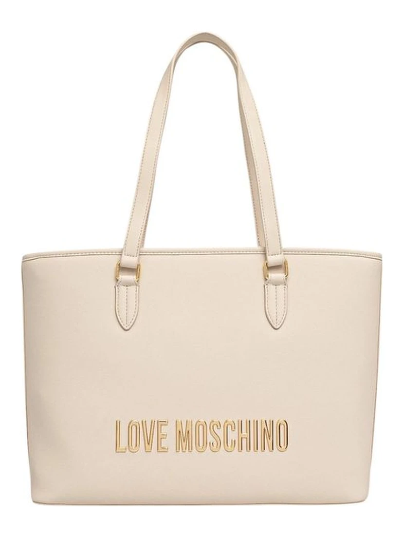 Beige Polyethylene Handbag