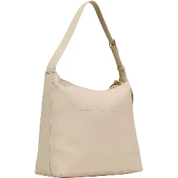 Beige Polyethylene Handbag