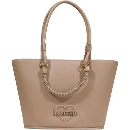 Beige Polyethylene Handbag