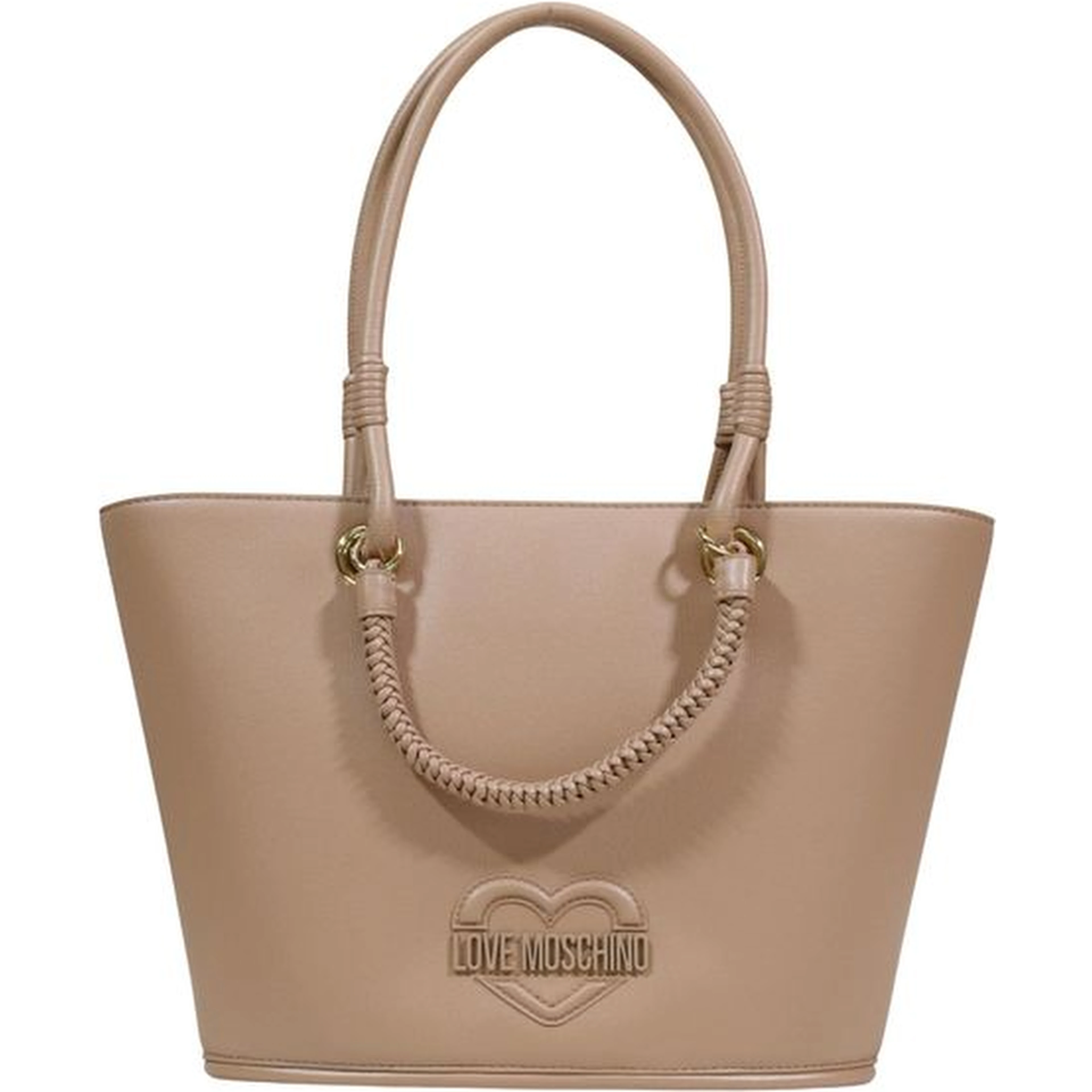 Beige Polyethylene Handbag