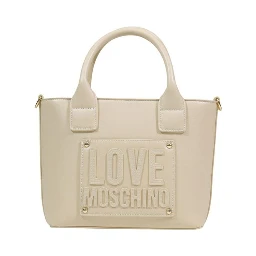 Cream Polyethylene Handbag
