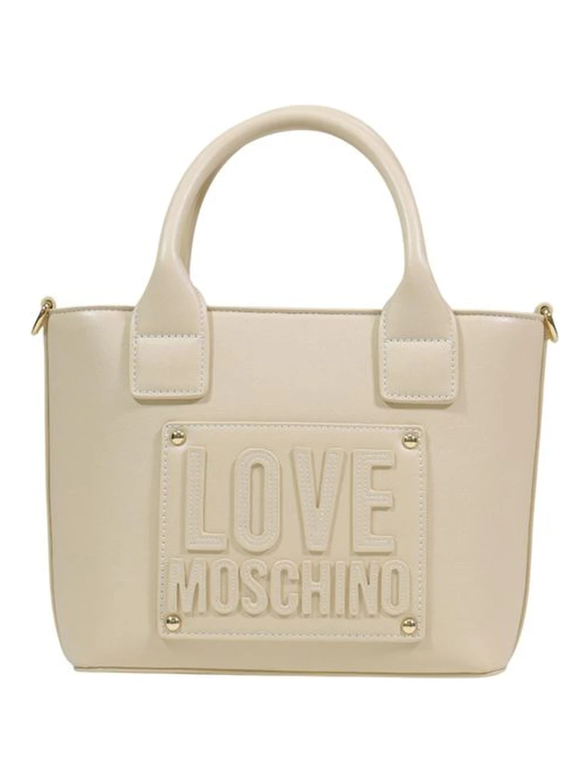 Cream Polyethylene Handbag