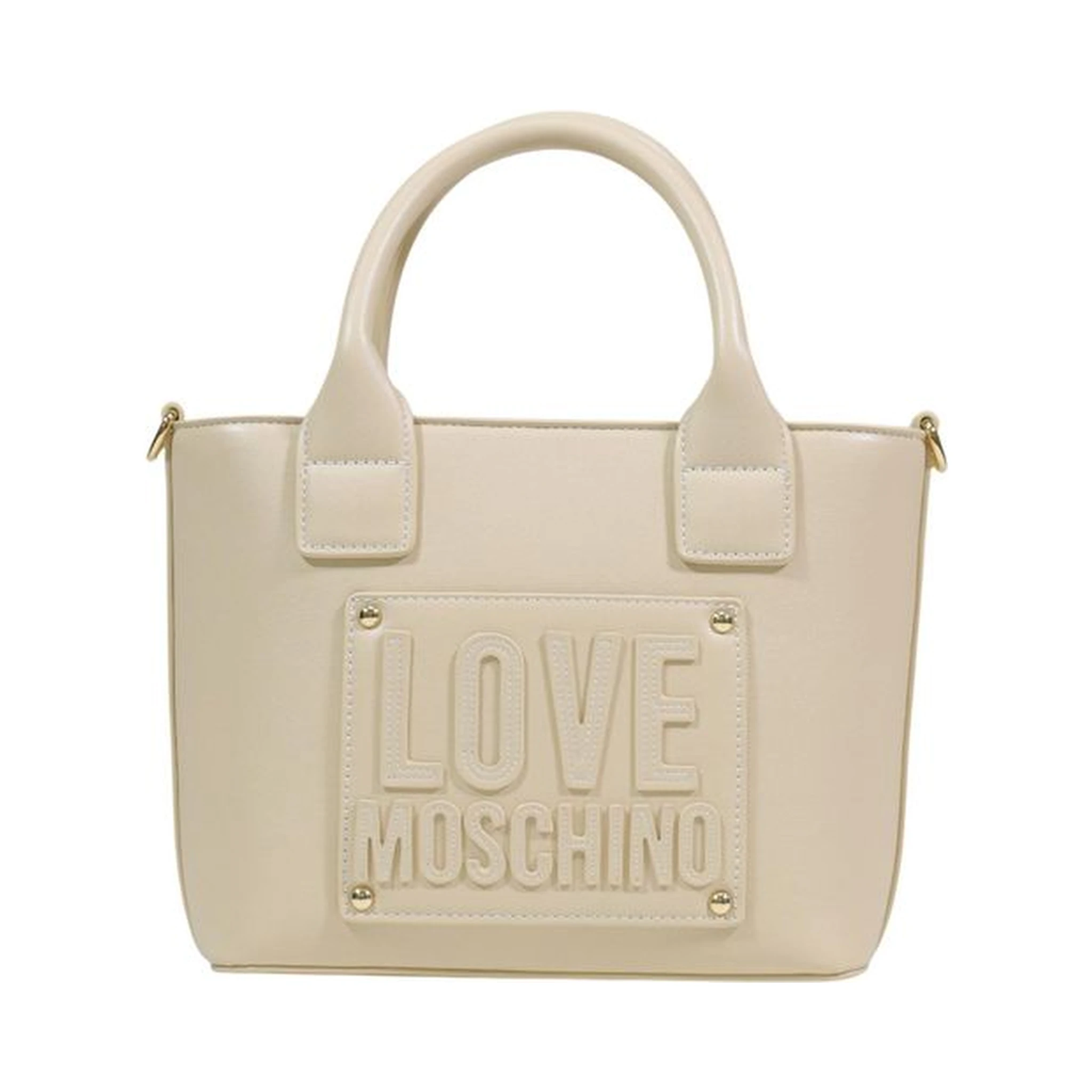 Cream Polyethylene Handbag