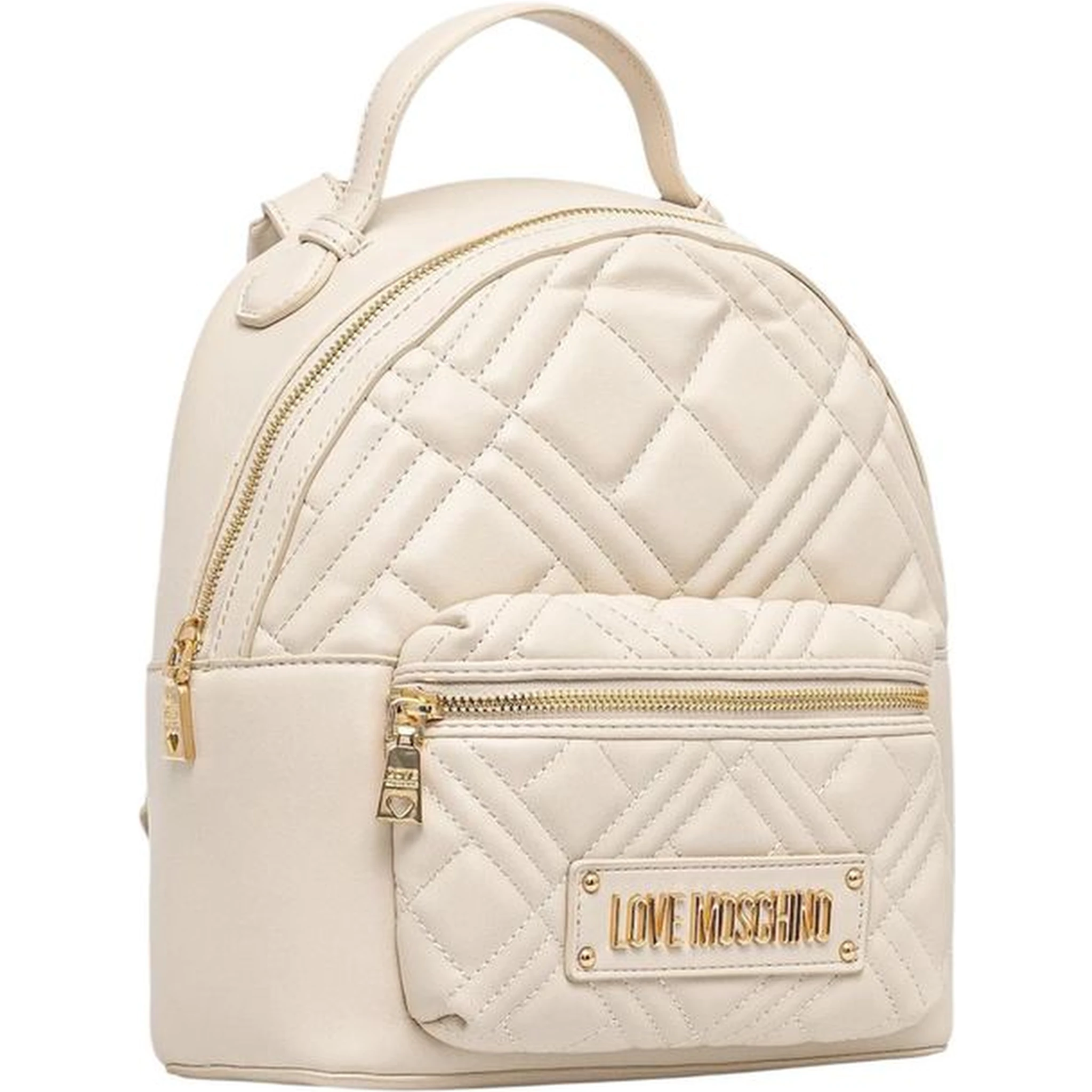 Beige Polyethylene Backpack