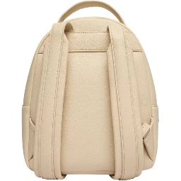 Beige Polyethylene Backpack