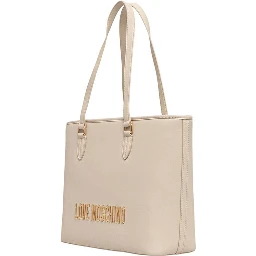 Beige Polyethylene Handbag