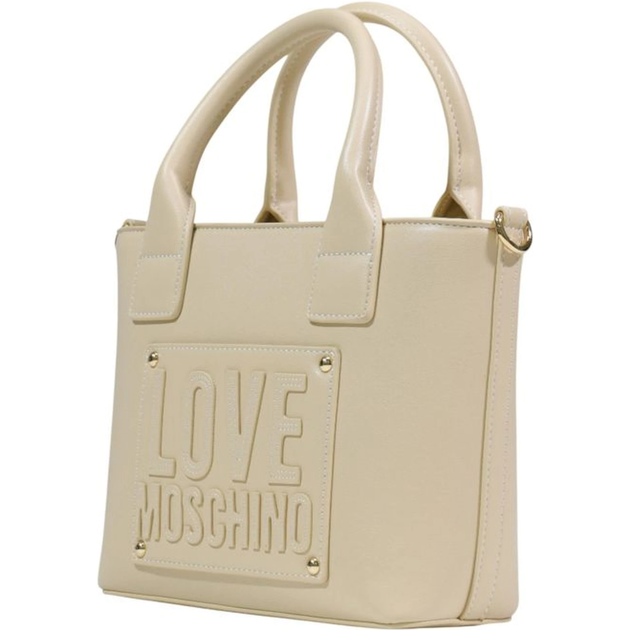 Cream Polyethylene Handbag