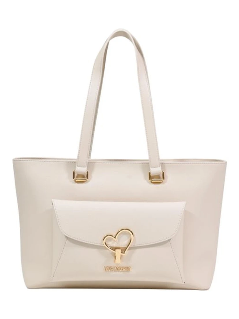 Beige Polyethylene Handbag