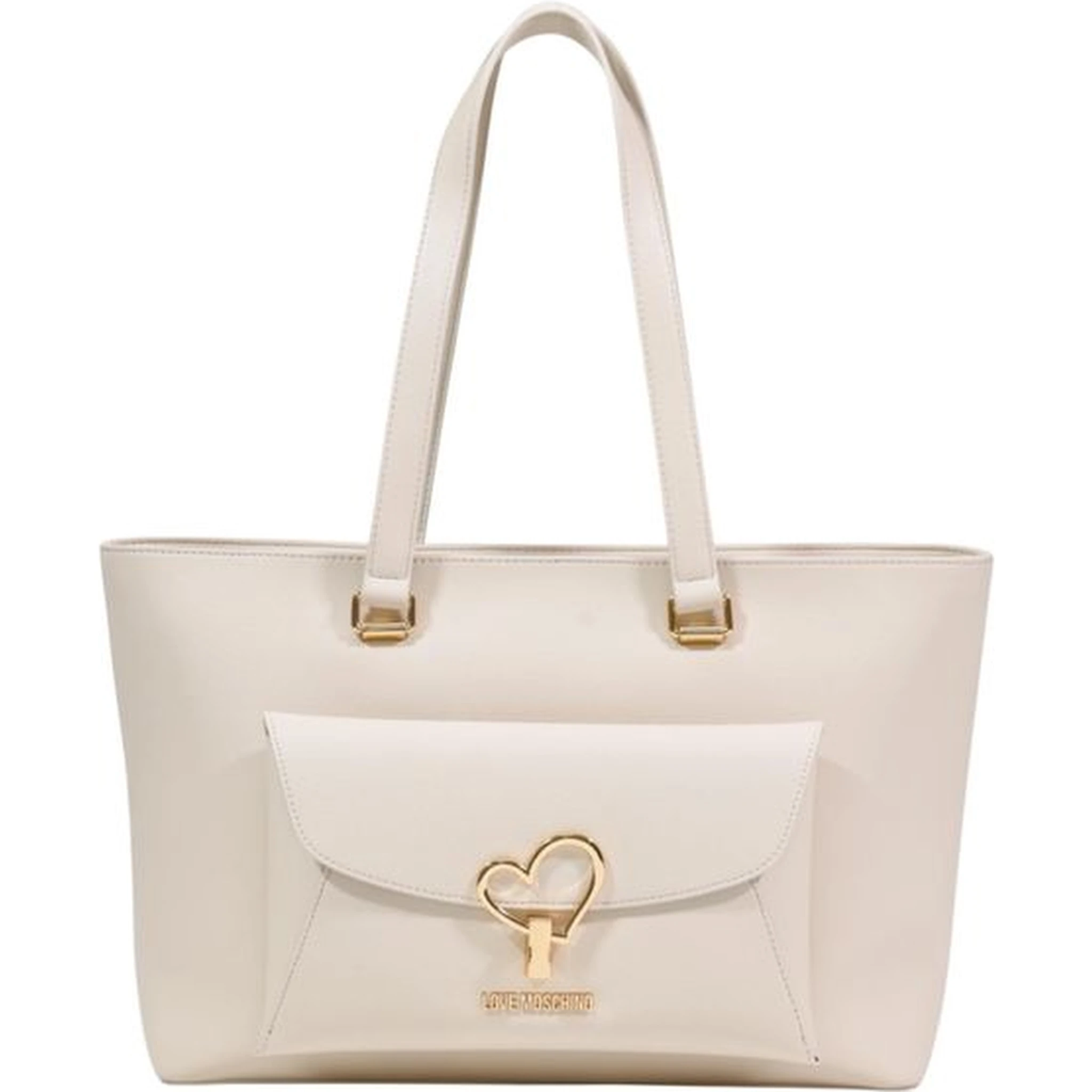 Beige Polyethylene Handbag