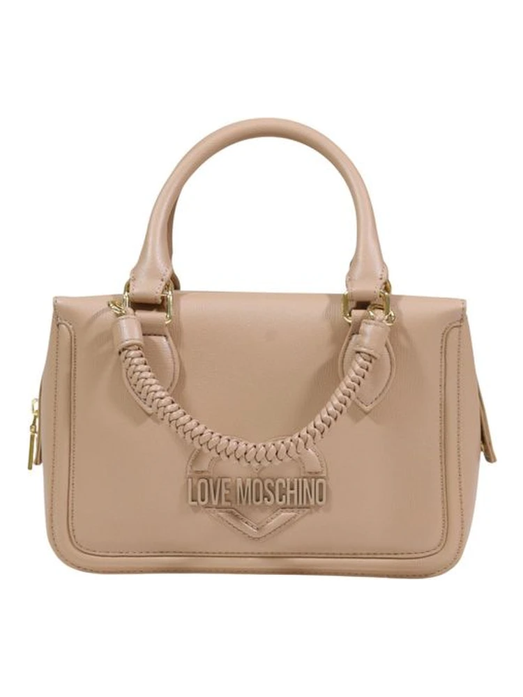 Beige Polyethylene Handbag