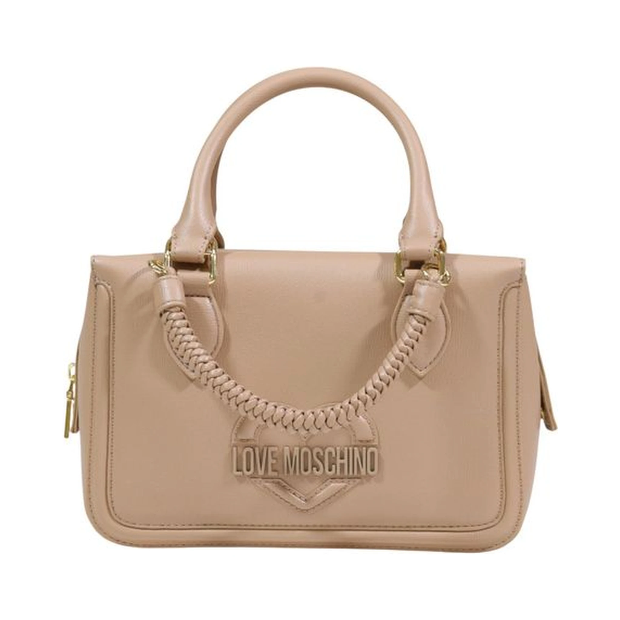Beige Polyethylene Handbag