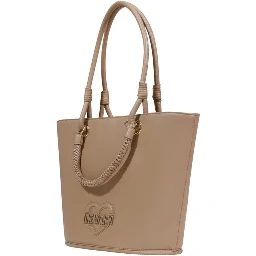 Beige Polyethylene Handbag