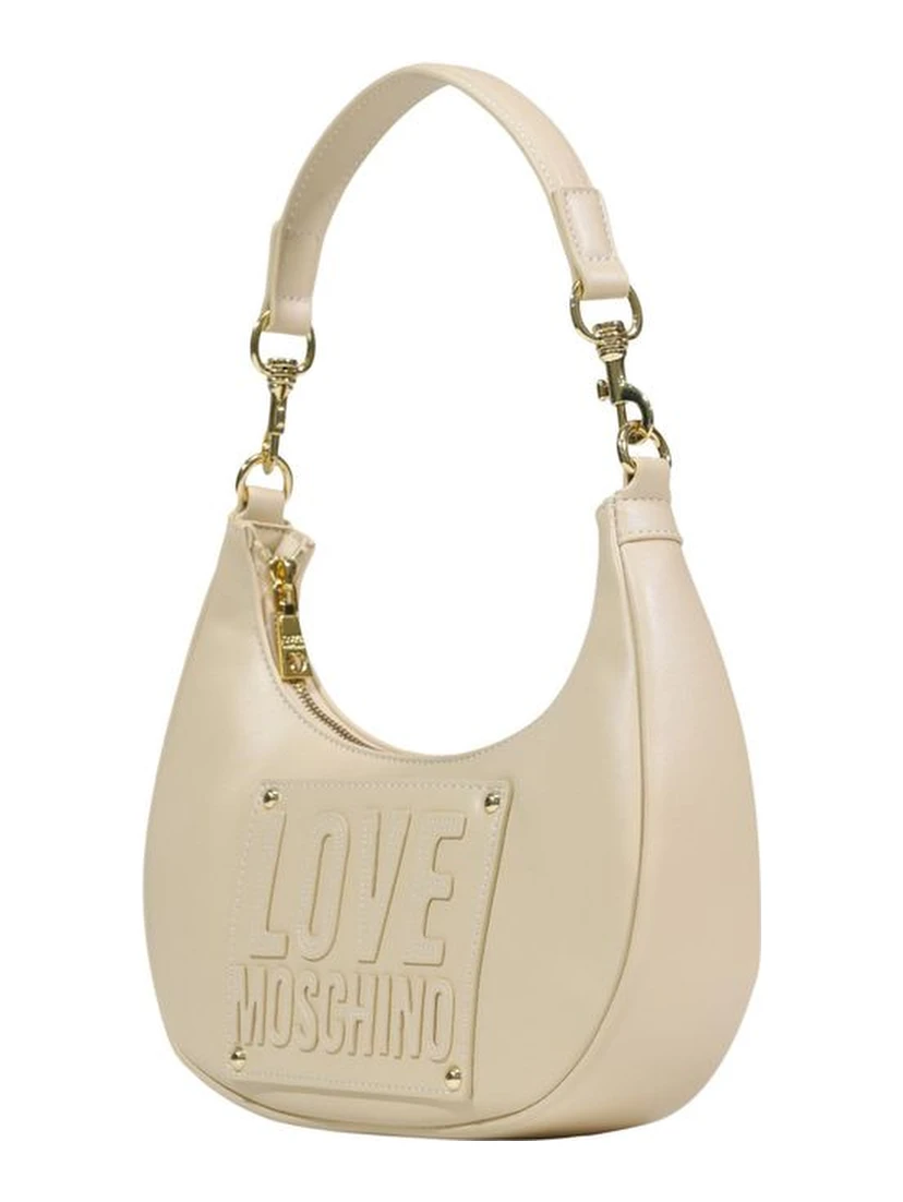 Cream Polyethylene Handbag