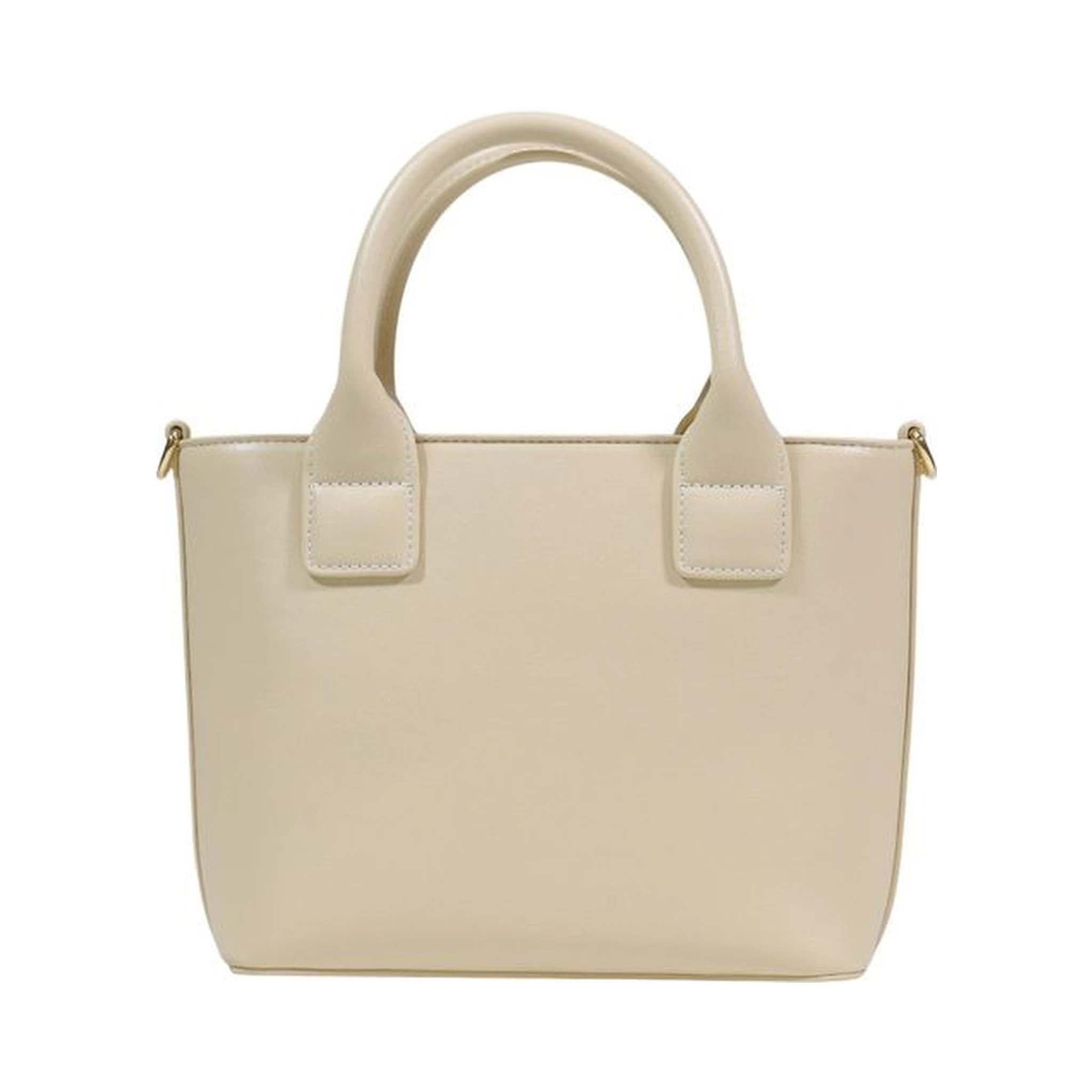 Cream Polyethylene Handbag