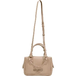 Beige Polyethylene Handbag