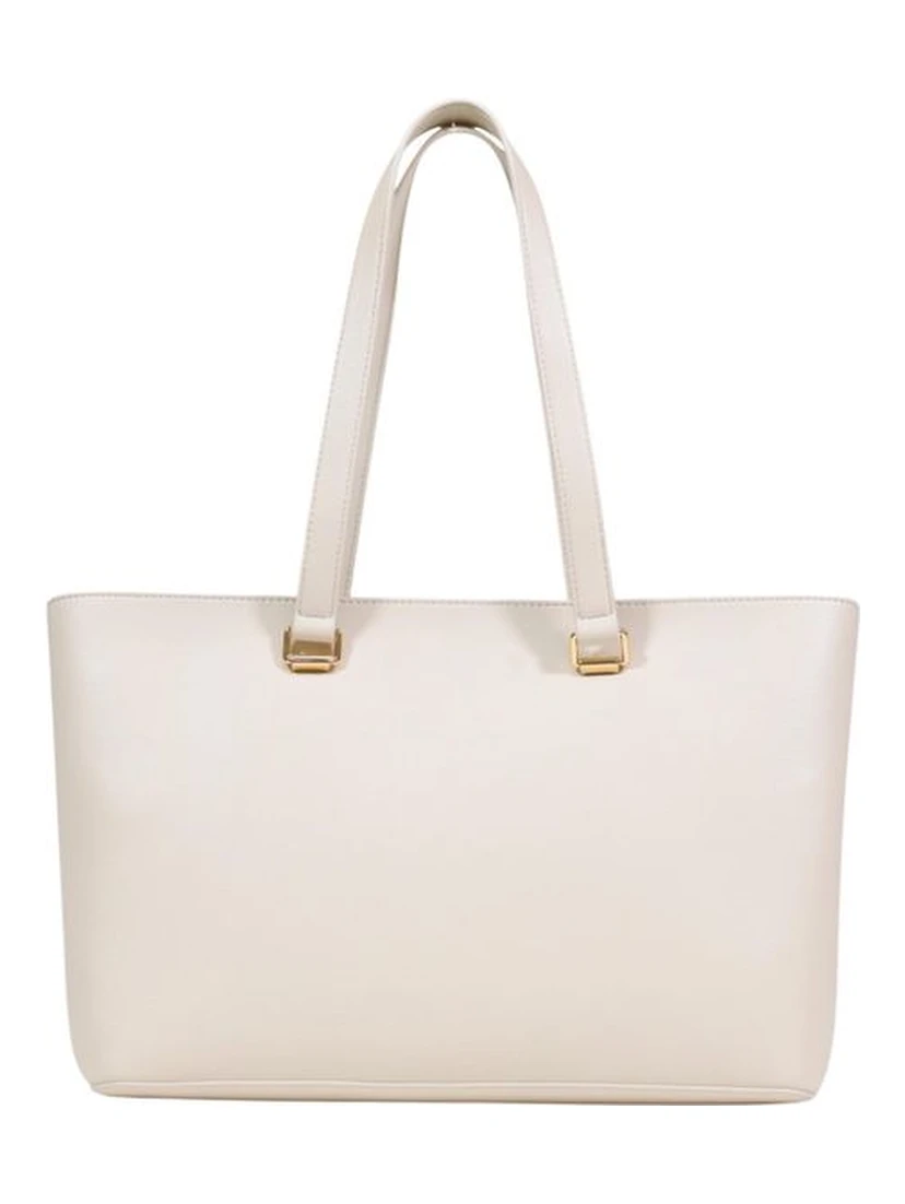 Beige Polyethylene Handbag