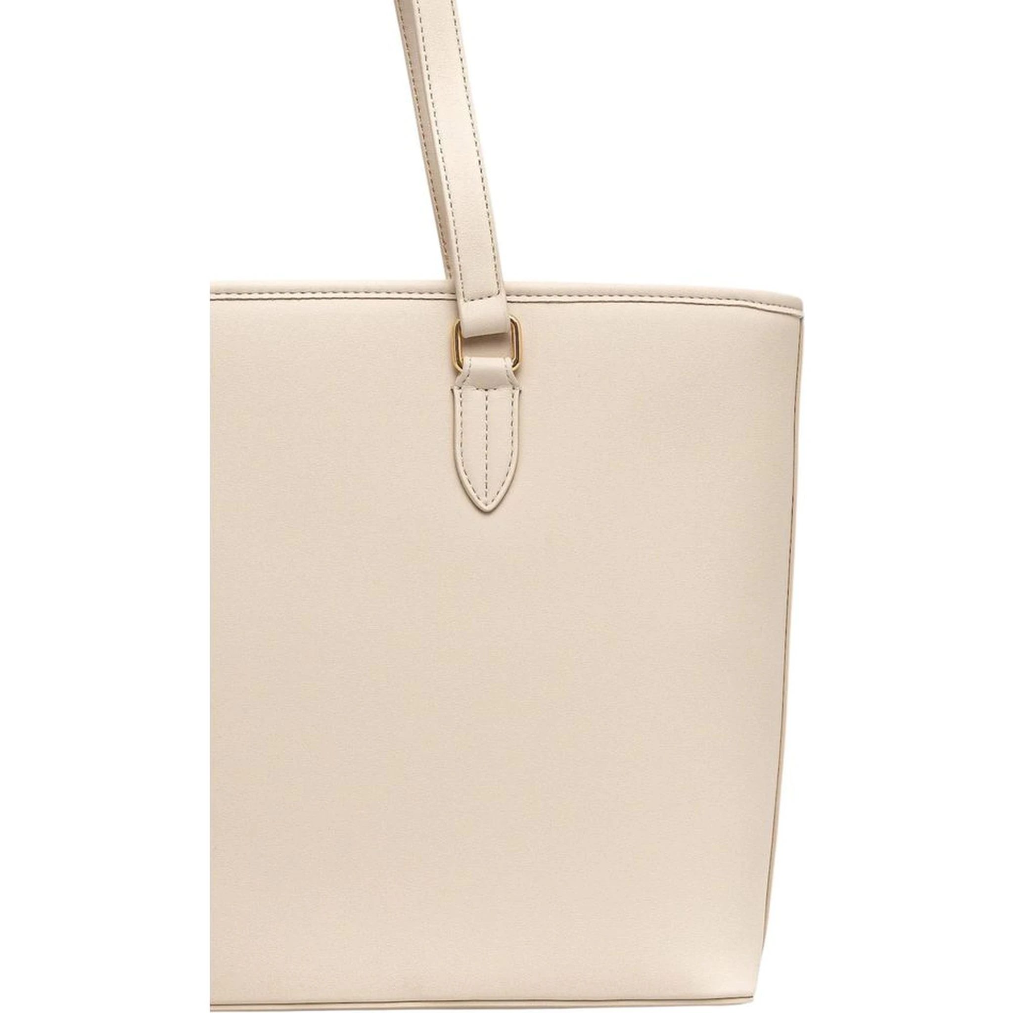 Beige Polyethylene Handbag