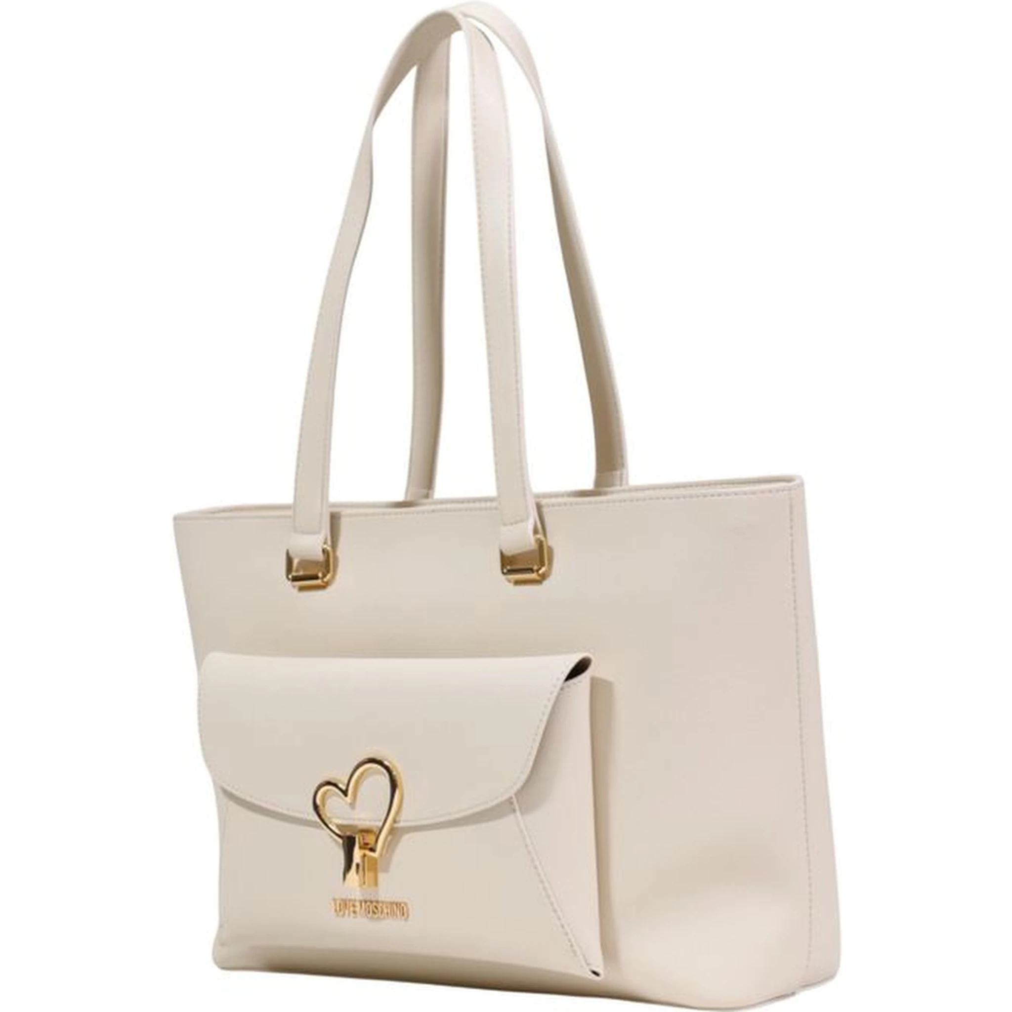 Beige Polyethylene Handbag
