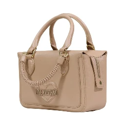 Beige Polyethylene Handbag