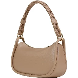 Beige Polyethylene Handbag