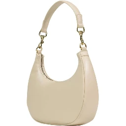 Cream Polyethylene Handbag