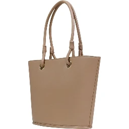 Beige Polyethylene Handbag