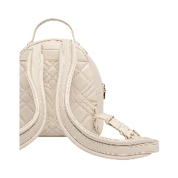 Beige Polyethylene Backpack