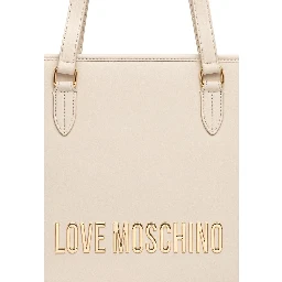 Beige Polyethylene Handbag