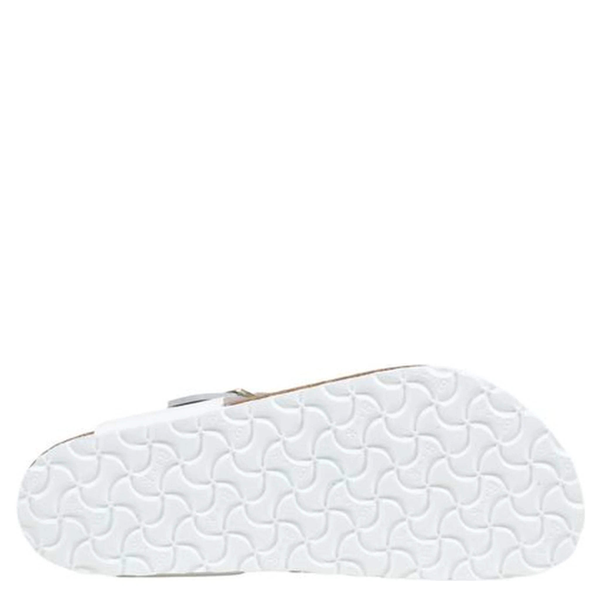 White Leather Flat Sandals