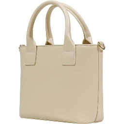 Cream Polyethylene Handbag