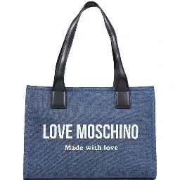 Blue Cotton Handbag