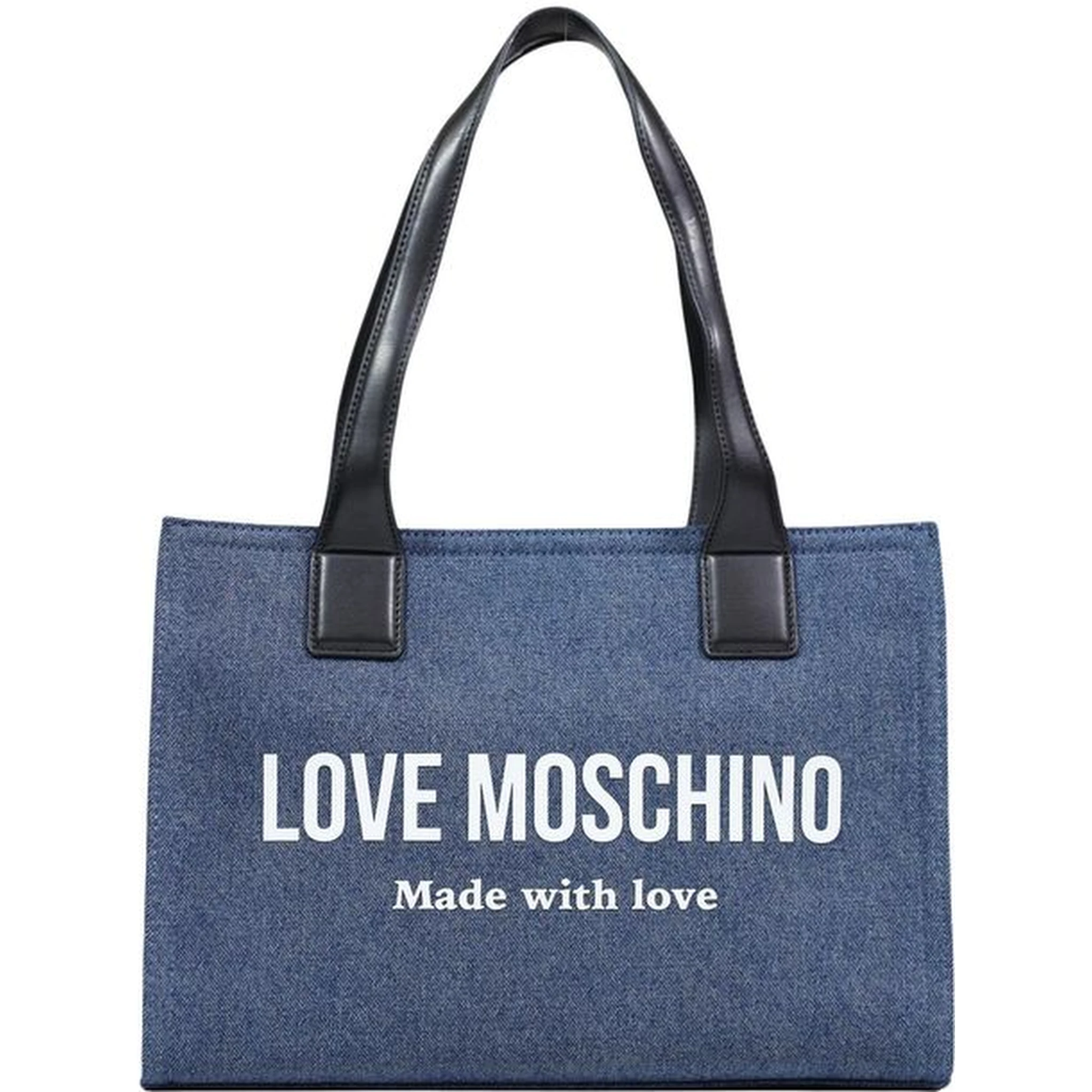 Blue Cotton Handbag