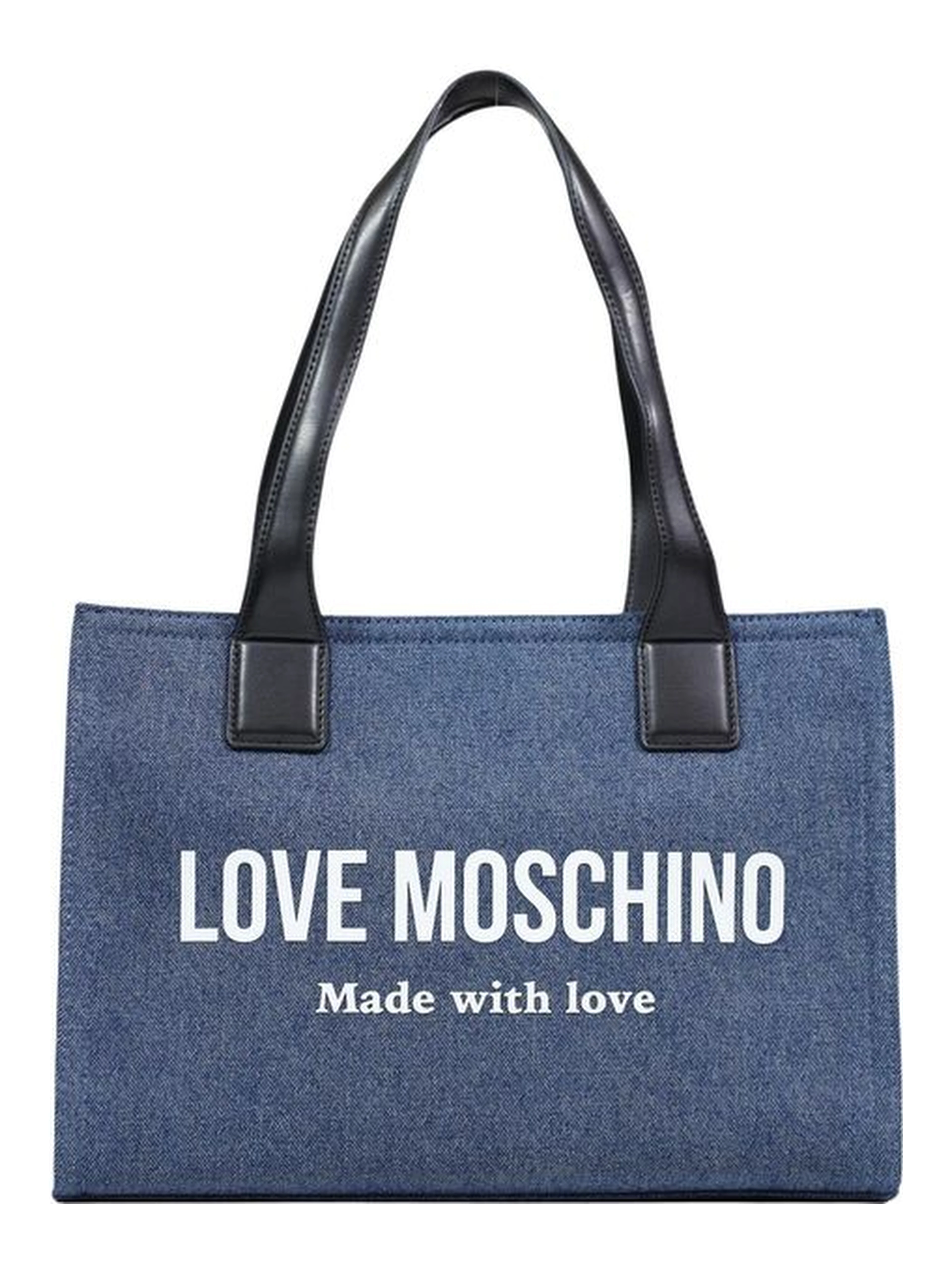 Blue Cotton Handbag