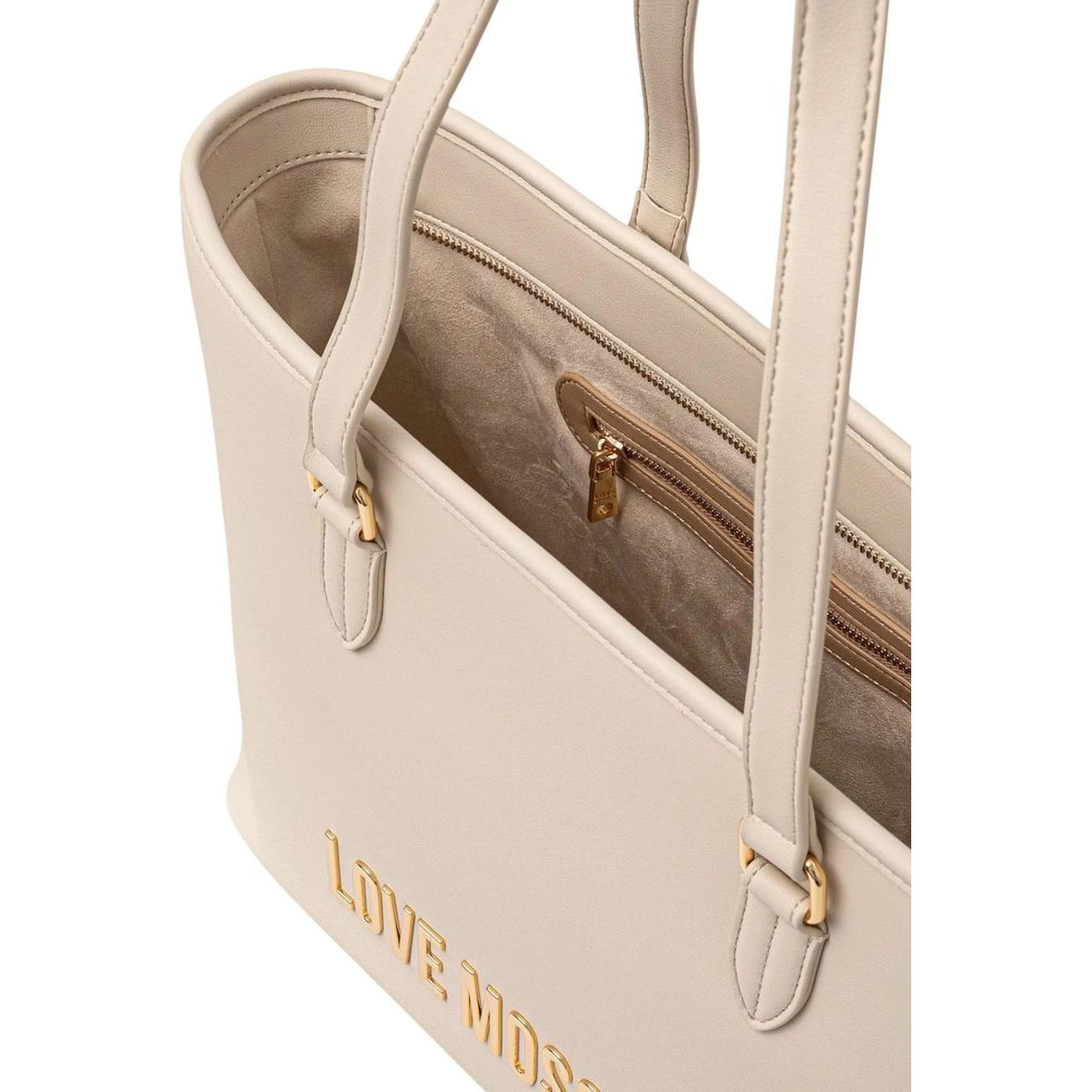 Beige Polyethylene Handbag
