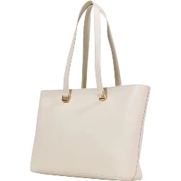 Beige Polyethylene Handbag