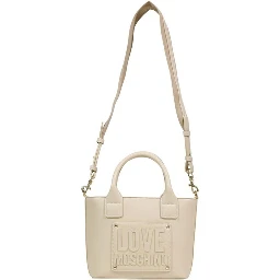 Cream Polyethylene Handbag