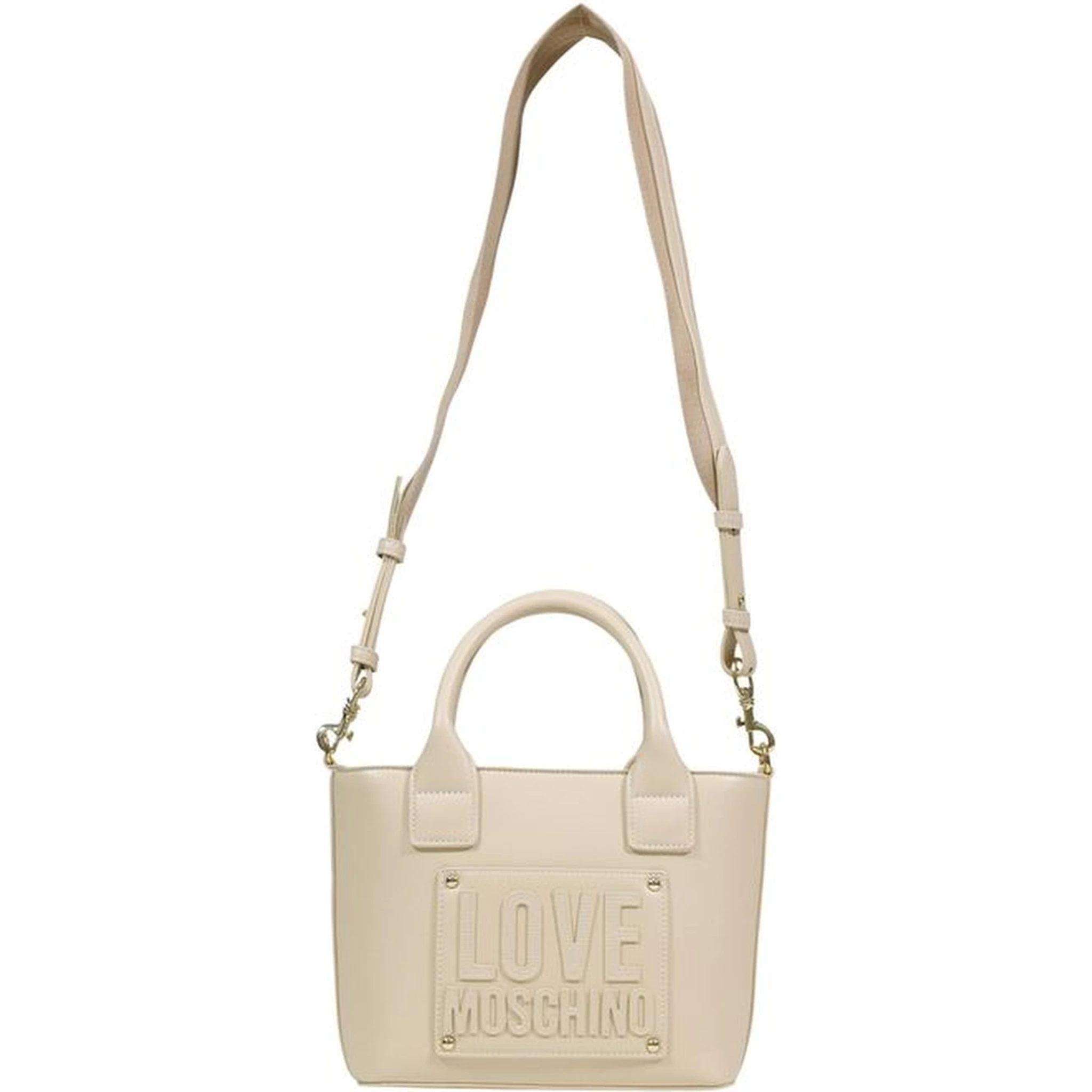 Cream Polyethylene Handbag