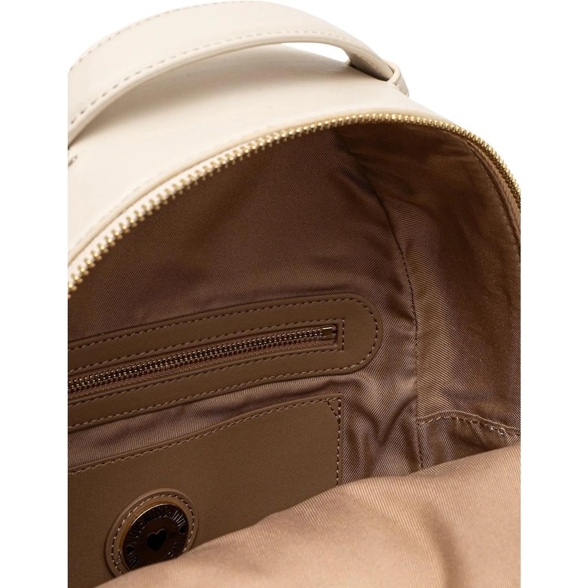 Beige Polyethylene Backpack