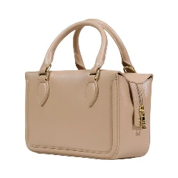 Beige Polyethylene Handbag