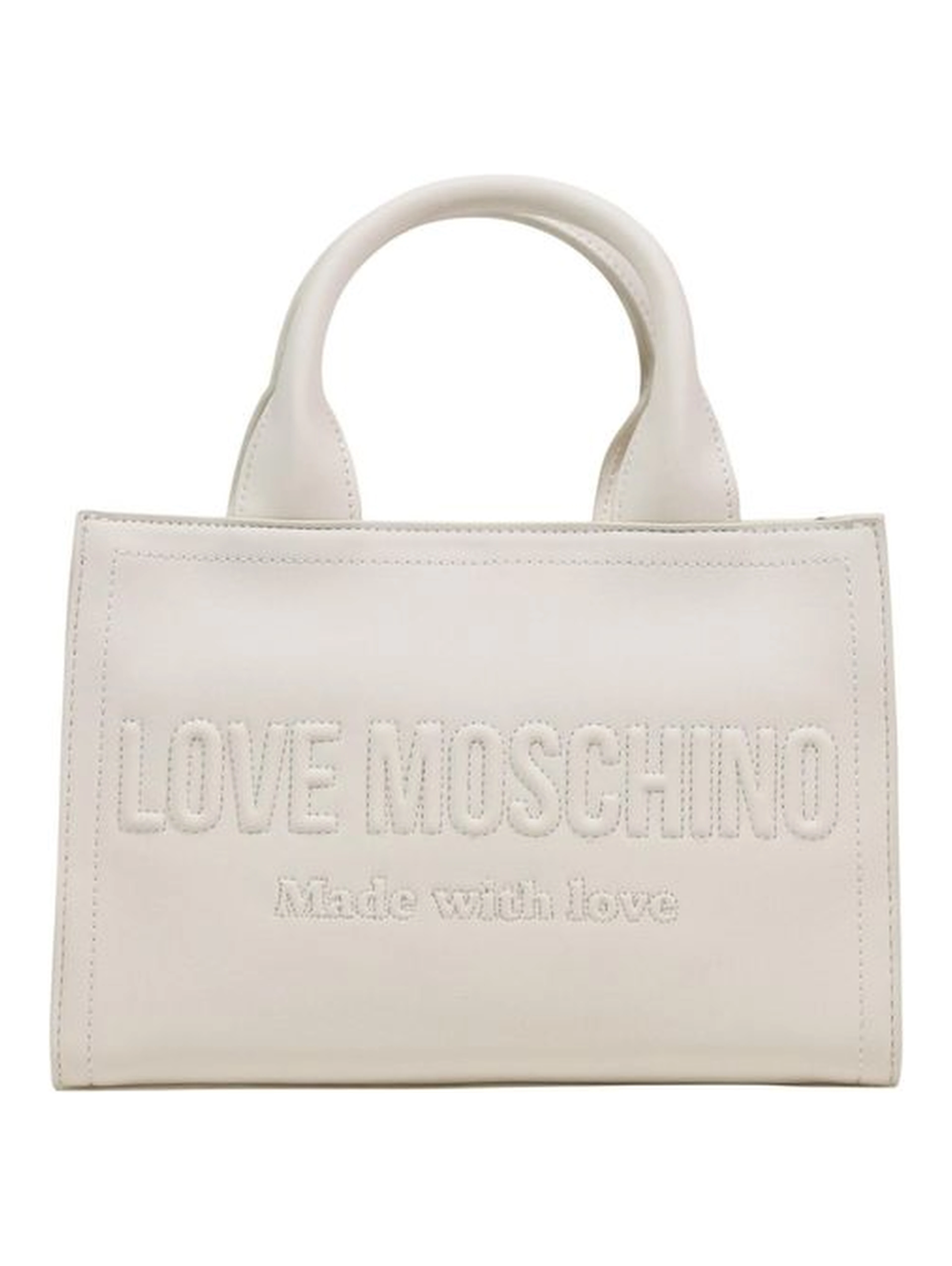 Beige Polyethylene Handbag