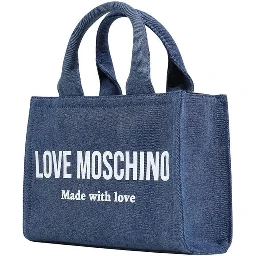 Blue Cotton Handbag