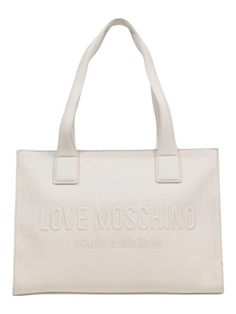 Beige Polyethylene Handbag